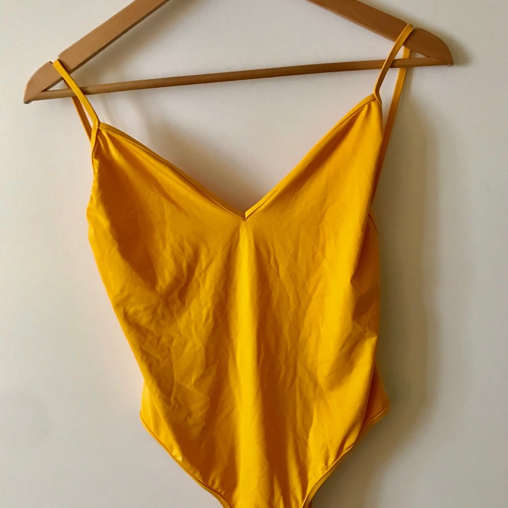 J. Crew Playa Montauk Yellow one-piece swimsuit - Picture 4 of 5